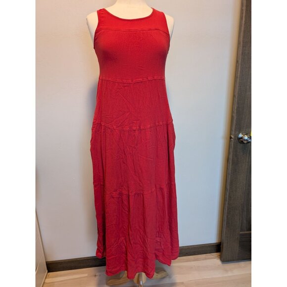 Max Studio Womens Small Lined Flowy Gauze Summer Boho Maxi Dress - Picture 1 of 5